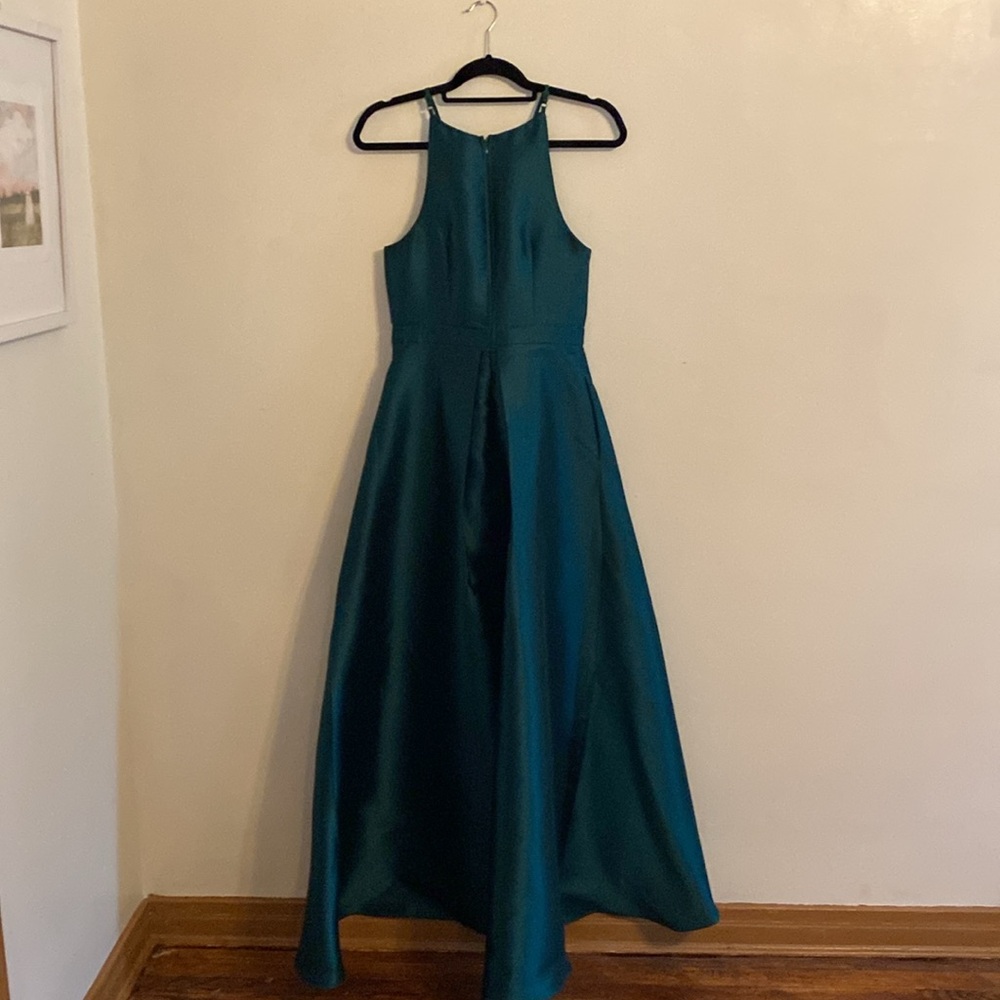 Lulus emerald green High-low dress - Picture 3 of 4